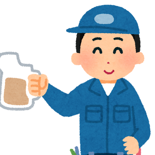 整備士の男性のイラスト